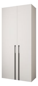 Šatní skříň 110 cm Carmela 40-3 (bílá + černá)
