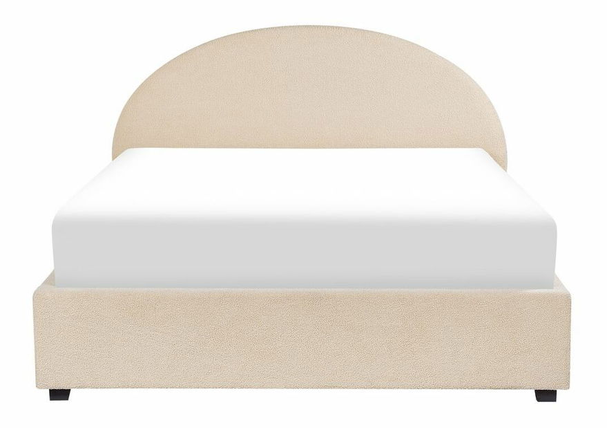 Manželská postel 160 cm Verena (béžová) (s roštem a úložným prostorem)