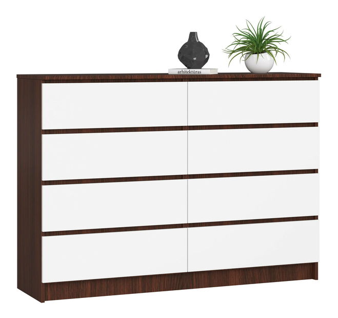 Komoda Keanu III (wenge + bílá)