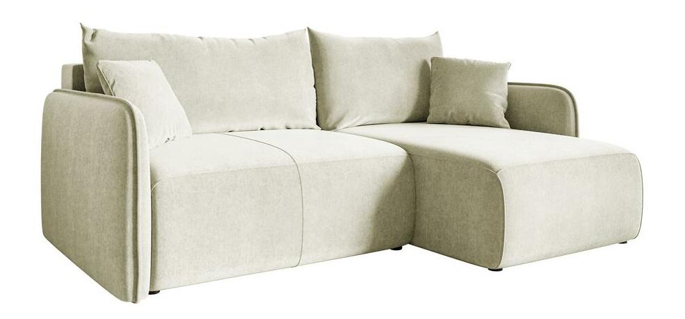 Rohová sedací souprava Mamma (krémová + černá)