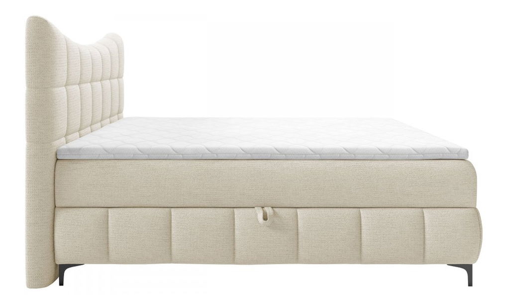 Manželská postel 160cm Zarandeaba (krémová)