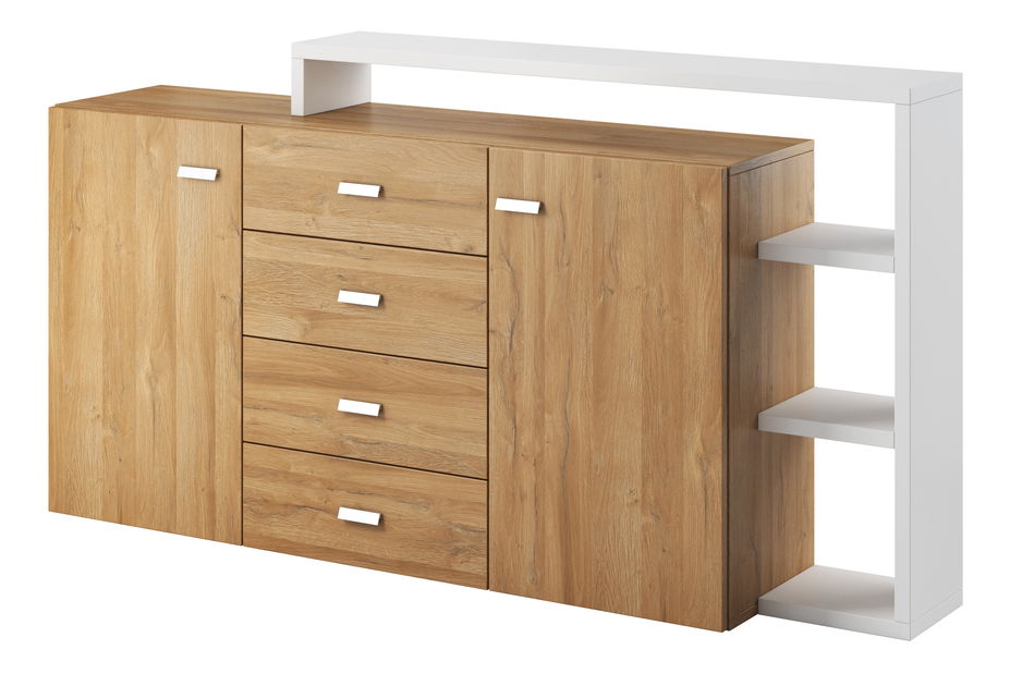 Komoda Bilsby Typ 27 (dub grandson + bilá)