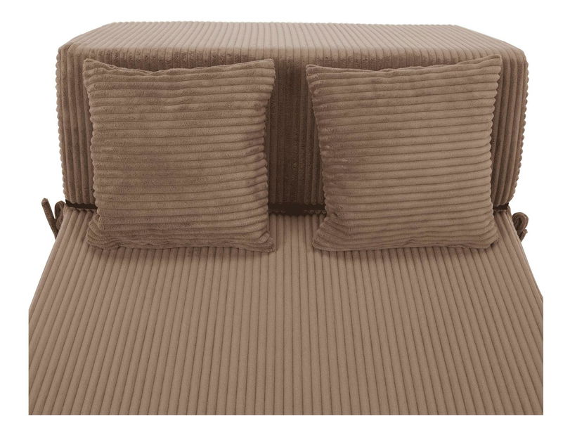 Rozkládací křeslo Plantearan (světlohnědá)