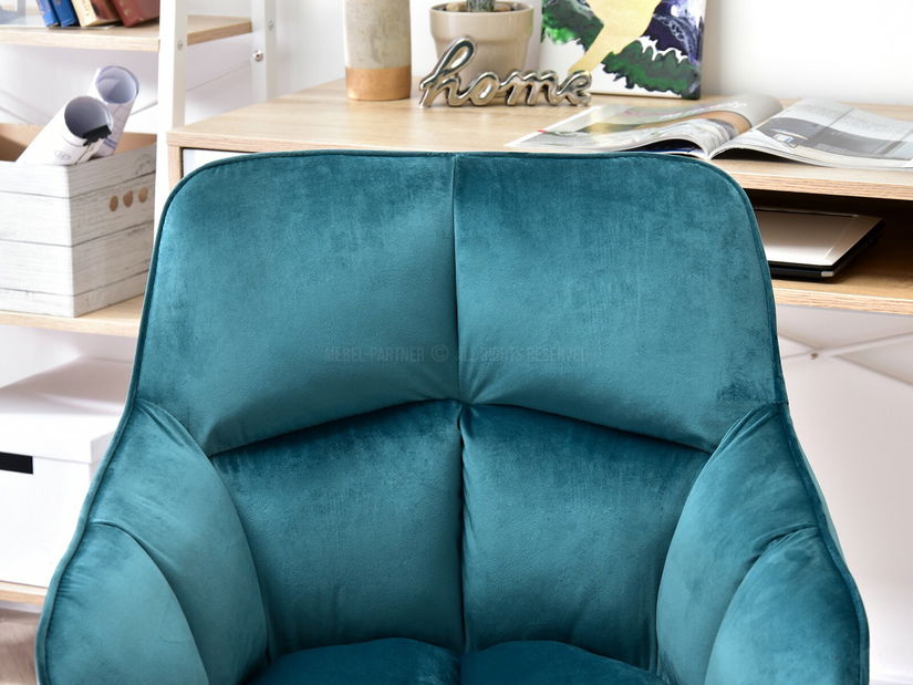 Křeslo Island (tyrkysová + chromová)