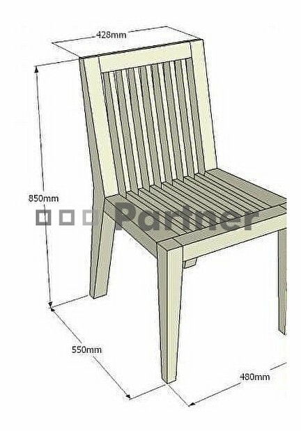 Zahradní židle Roma (Teak)