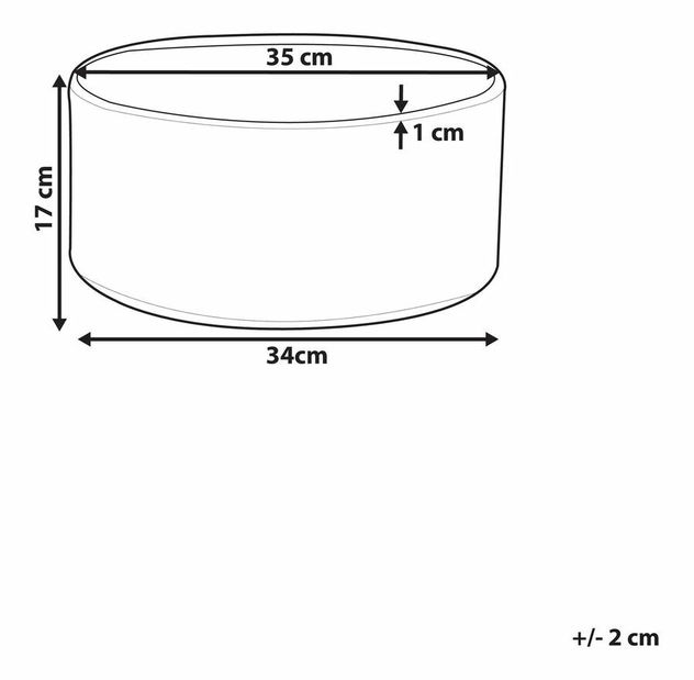 Květináč ⌀ 35 cm Valty (bílá)