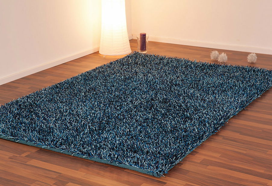 Ručně tkaný koberec Flamenco 300 Azure