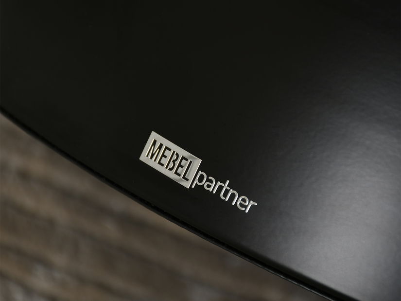 Konferenční stolek Ofendi (průhledné + černá)