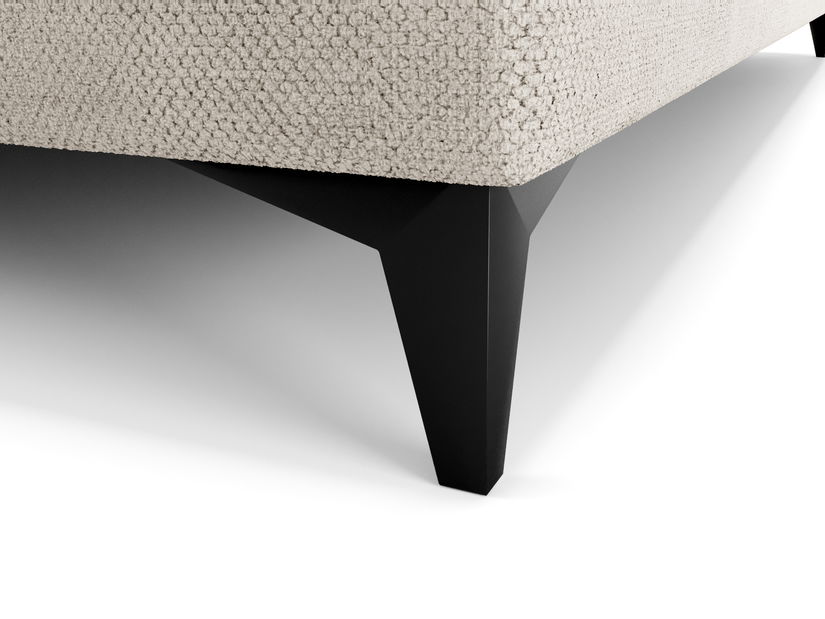 Jednolůžková postel 120 cm Ortega Bonell (světle šedá) (s roštem, s úl. prostorem) (s LED osvětlením)