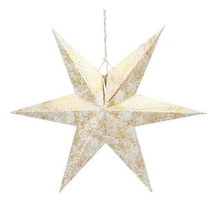 Vánoční hvězda šesticípá RXL 363 (zlatá)
