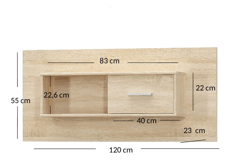 Závěsná skříňka Terrell (dub sonoma)