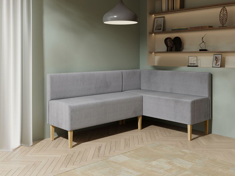 Rohová lavice NEVIAM 130x180 (šedá) (P)