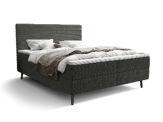 Jednolůžková postel 120 cm Napoli Comfort (tmavě zelená) (s roštem, s úl. prostorem)