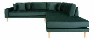 Rohová sedací souprava (P) Lvaveriaora L (zelená)