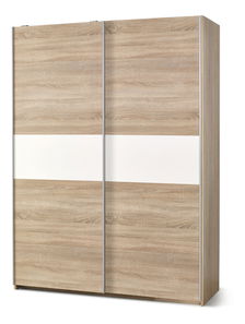 Šatní skříň Vida S-1 (dub sonoma + bílá)