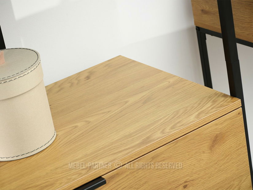 Regál Tejido (dub + černá)