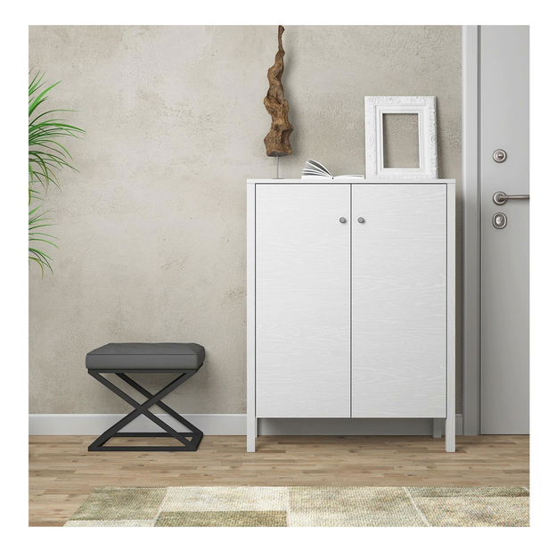 Botník (skříňka na boty) Franc 39 (bílé dřevo)