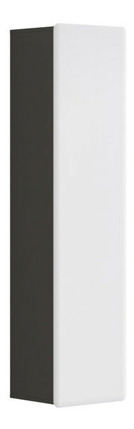 Skříňka na stěnu BRW Possi Light SFW1D/16/4 (šedý wolfram + lesk bílý)