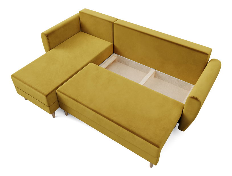 Rohová sedací souprava Palermo (medová) (L)