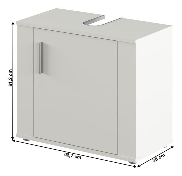 Skříňka pod umyvadlo Leah 02 (bílá matná)