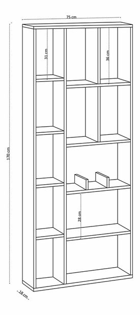 Regál Dadario (Bílá)
