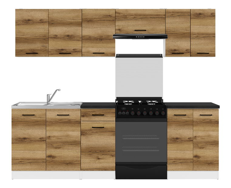 Kuchyně BRW Junona line 240 cm (dub delano jasný)