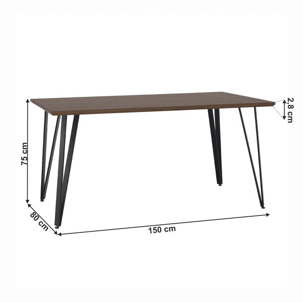 Jídelní stůl Flusor (hnědá) *bazar