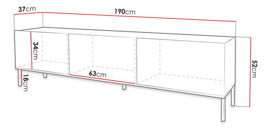 Komoda Madrielle 160 *výprodej