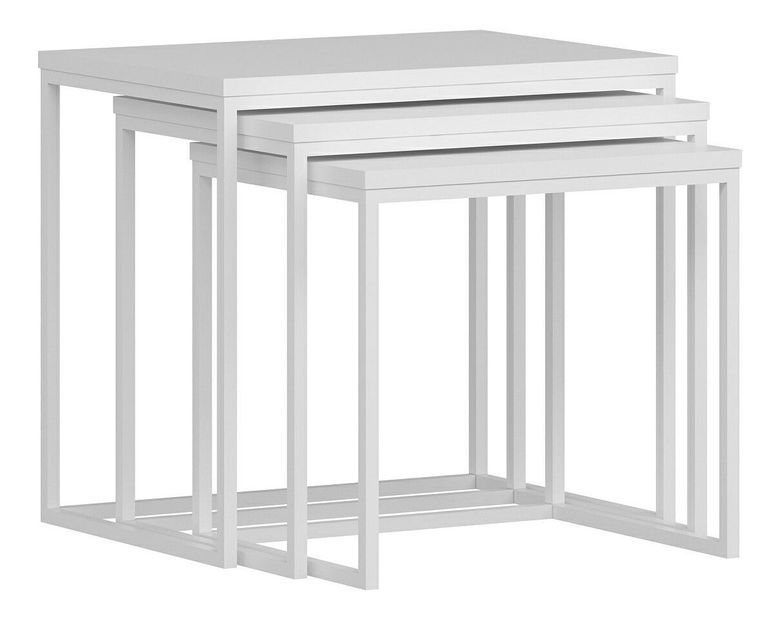 Set konferenčních stolků Evita (Bílá)