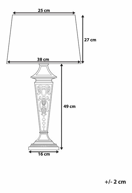 Stolní lampa Badiana (béžová)