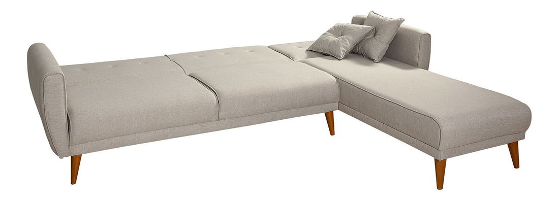 Rohová sedací souprava Alhambra (P) (krémová)