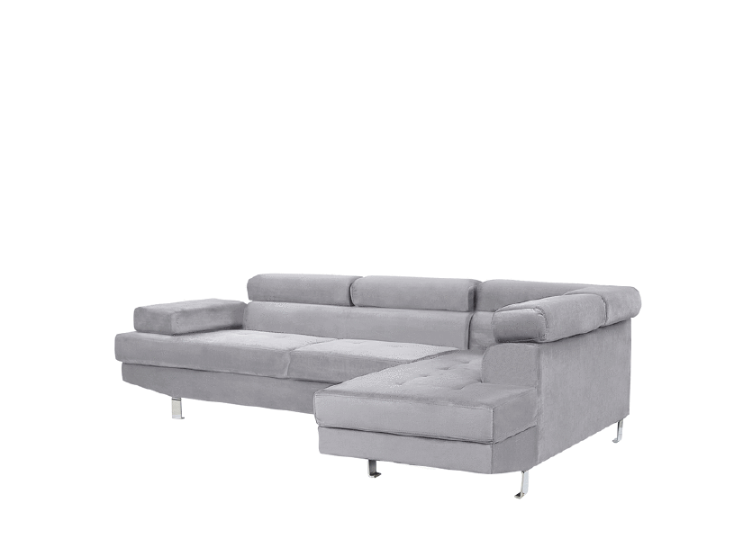 Rohová sedací souprava NOTRALE (šedá) (P)