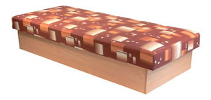 Jednolůžková postel (válenda) 80 cm Edna 12 (s pružinovou matrací)