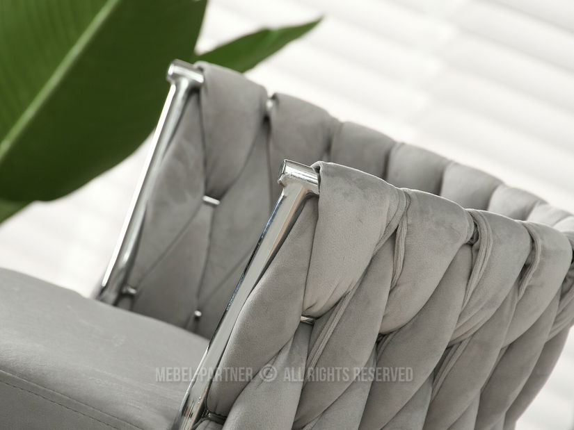 Židle Adel (šedá + chom)