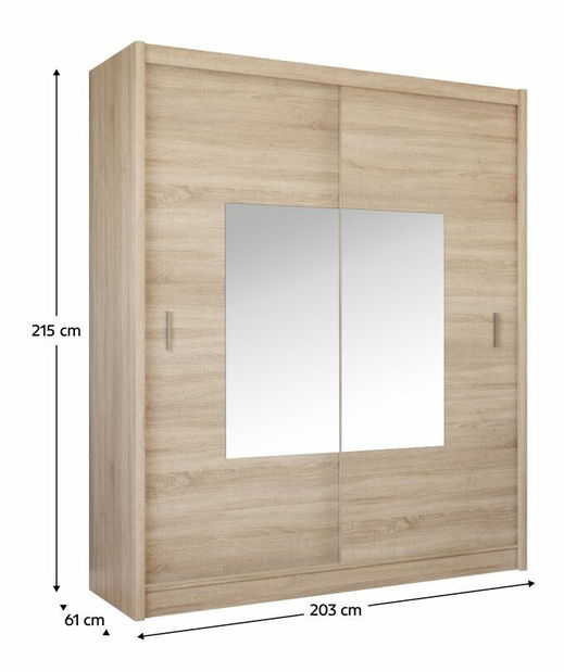 Šatní skříň MADRAT (dub sonoma)