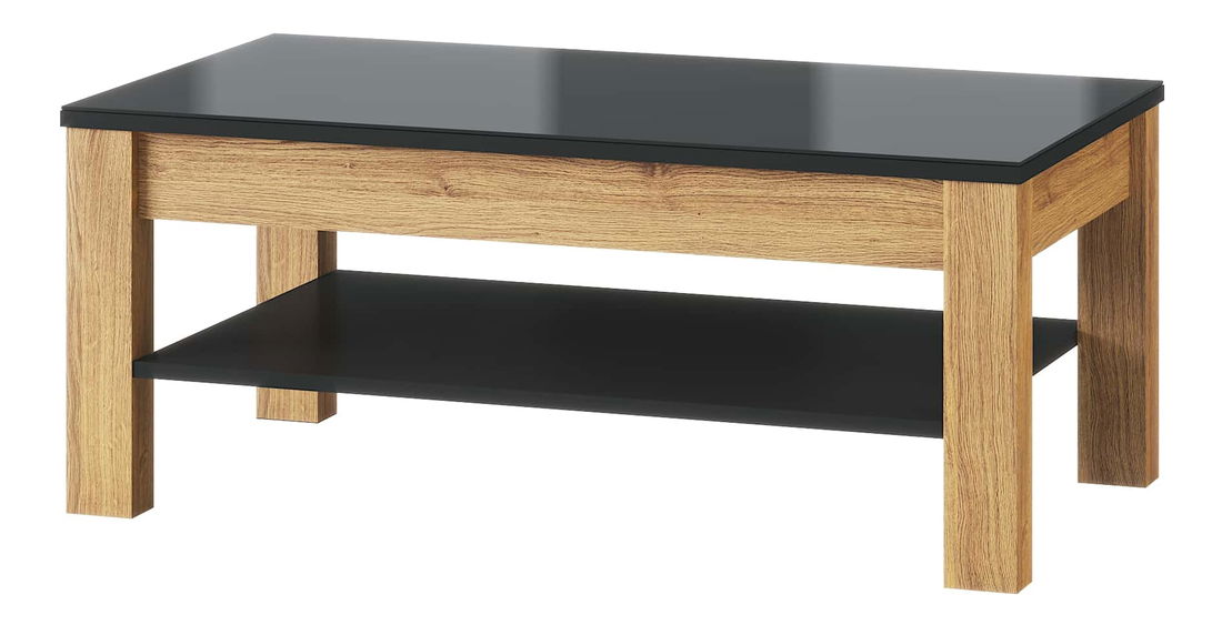 Konferenční stolek Kogro 41 (dub camargue + černá matná)