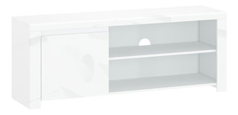 TV stolek/skříňka Leona (bílá lesklá)
