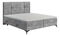Boxspring postel 140 cm Nivela (beton) (s matrací a úl. prostorem)