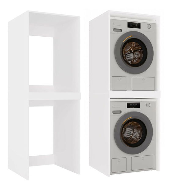 Skříňka na dvě pračky Perdieron 1 (bílá)
