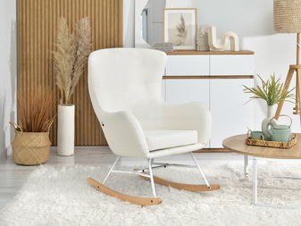 Křeslo Nesí (bílá + buk bílý)