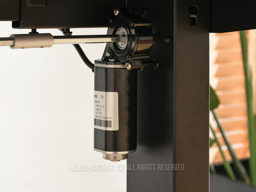 PC stolek Osto 100 (černé dřevo + bílá)