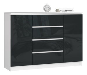 Komoda Keanu IV (grafit lesk)