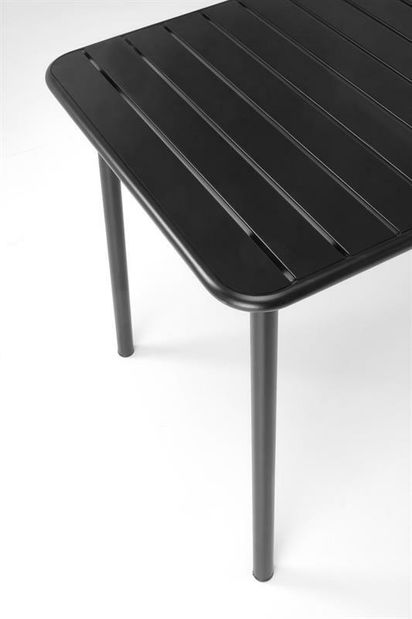 Zahradní stůl Basto 1 (černá) (pro 6 osob)