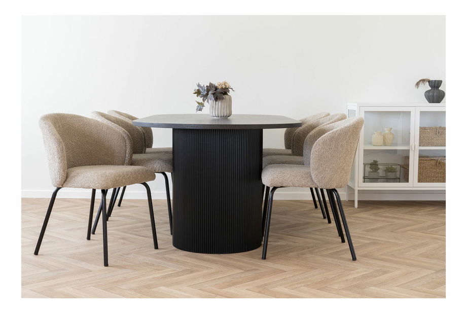 Jídelní stůl Bdoloria 8 (tmavě hnědá)