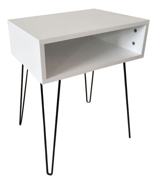 Noční stolek Hamil (bílá)