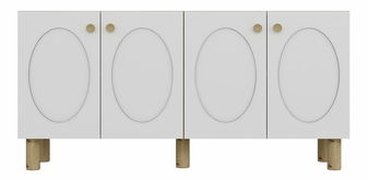 Komoda Elisondo (dub safírový + bílá)