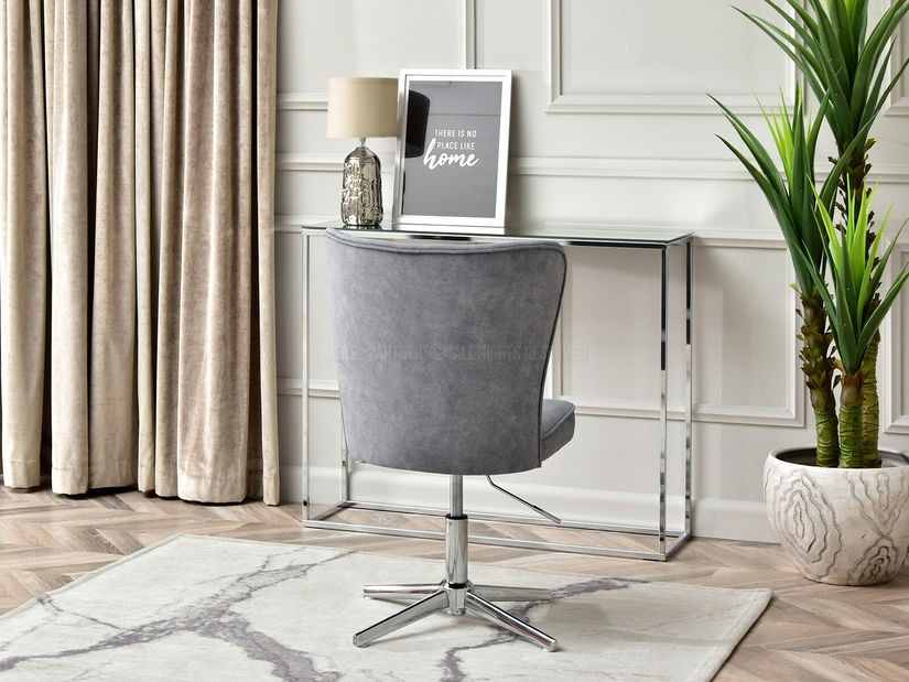 Kancelářská židle Selteke (šedá + zlatá)