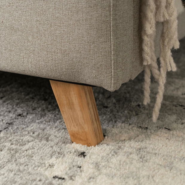 Jednolůžková postel 90 cm Molecular (béžová) (s roštem)