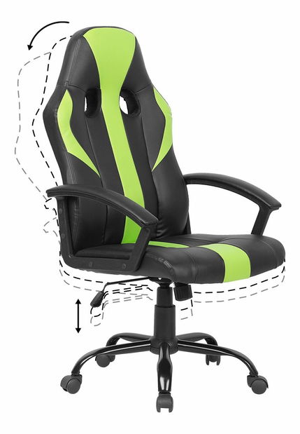 Kancelářská židle Sunna (limetková)