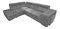 Rohová sedací souprava Maiga (šedá) (L)